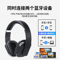 阿音 EP650B 蓝牙耳机头戴式aptX-ll立体声 自带麦语音通话双耳手机吃鸡无线耳机无损低延时 3.5有线输入