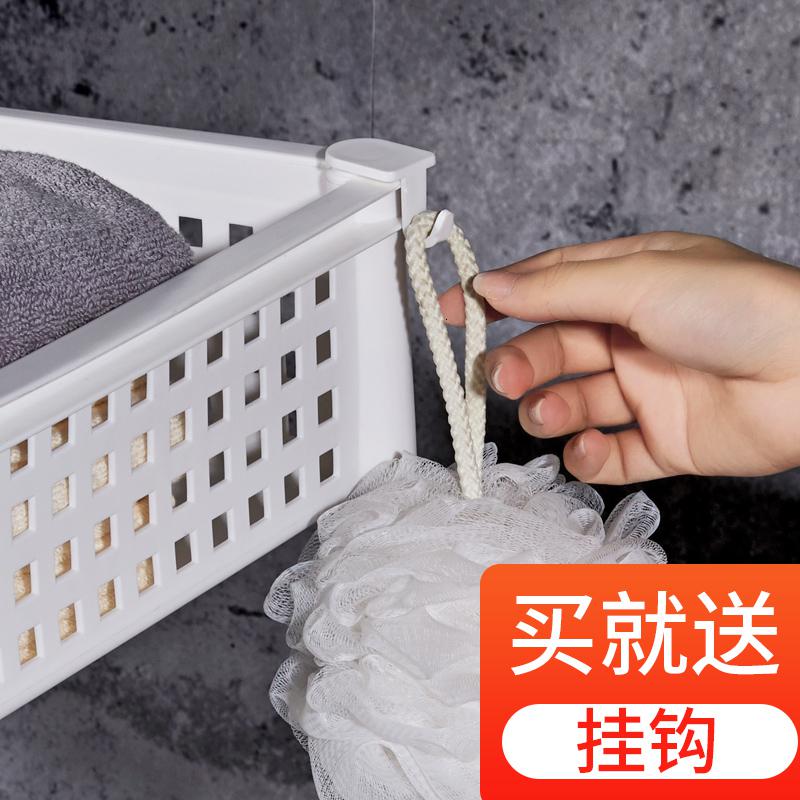家柏饰(CORATED)脏衣篮放脏衣服收纳筐家用塑料浴室洗手间卫生间洗衣篮落地置物架高清大图