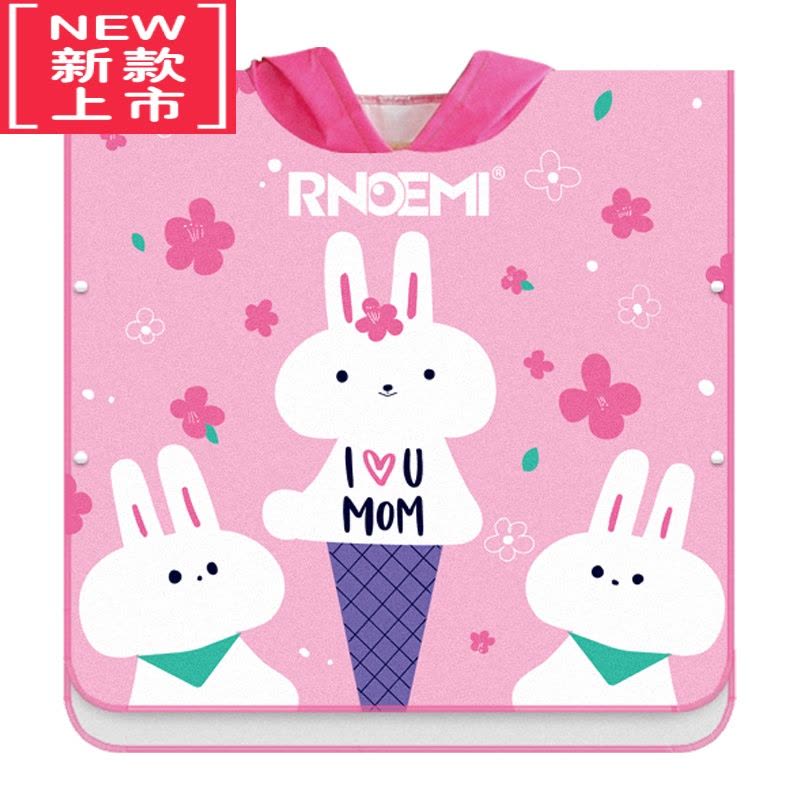 可莉允儿童浴袍游泳浴巾斗篷带帽运动吸水速干沙滩毛巾快干宝宝女童专用图片