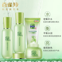 百雀羚套装 草本精粹护肤品礼盒四件套清爽补水保湿水乳正品(95g+100ml+100ml+50g))