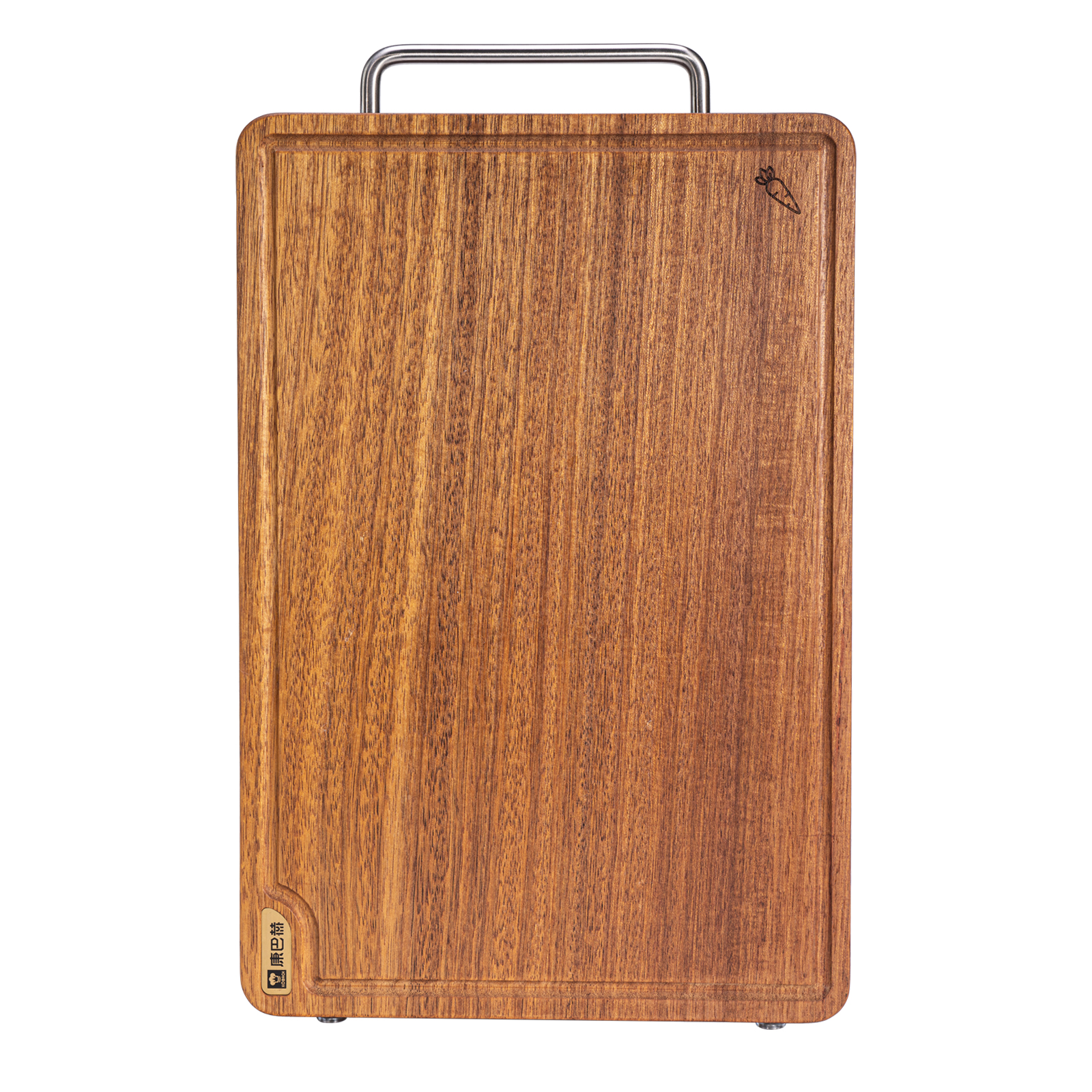 康巴赫菜板黑金檀木实木家用防霉抗菌整木菜板案板双面切菜板砧板高清大图