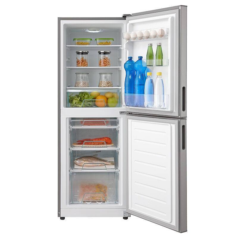 美的(Midea)BCD-176M 直冷实用双开门家用电冰箱 节能小冰箱 星际银