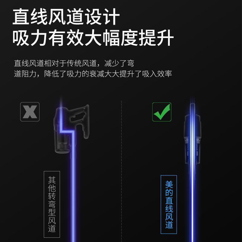 美的非无线吸尘器家用小型大吸力强力手持式迷你大功率吸尘机U2