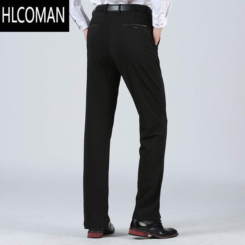 hlcoman加肥加大码男裤款西裤商务休闲长裤胖子夏季冬季加绒宽松直筒