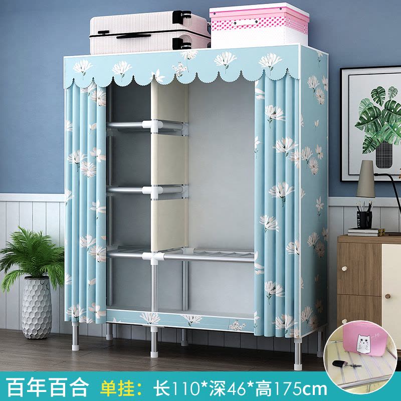 简易布衣柜现代简约小户型结实耐用宿舍出租房家用卧室收纳柜子g图片