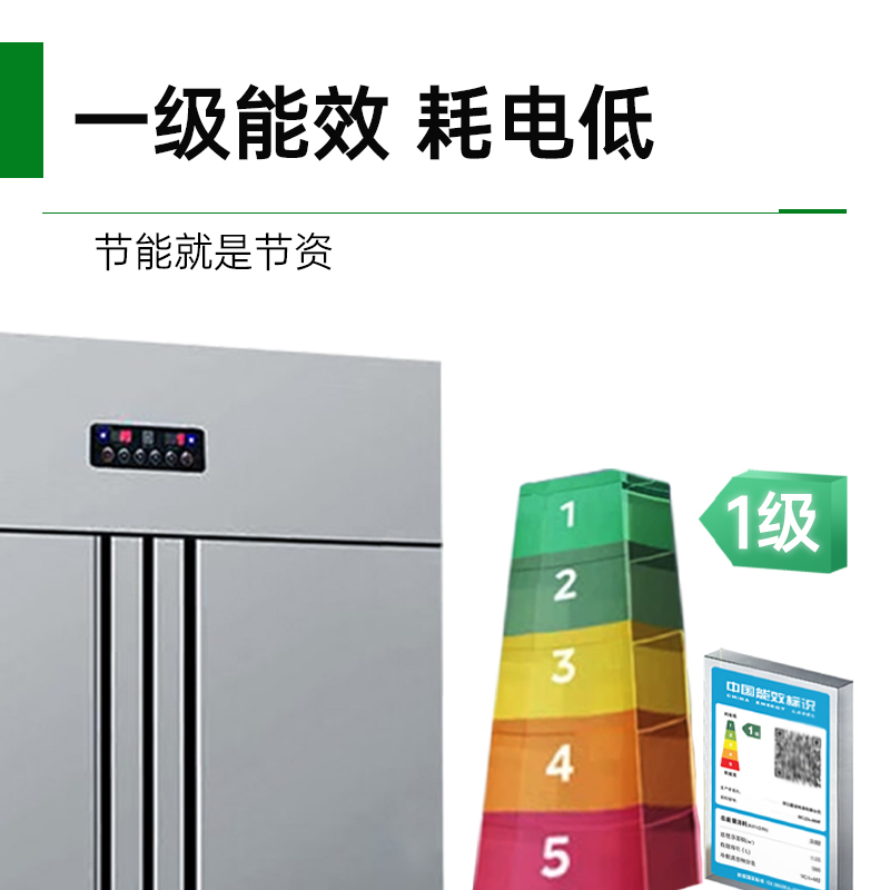 意黛斯(YIDAISI) 四开门 电冰箱 银色 YDS-ZLSM-LD930L立式全冷冻款高清大图