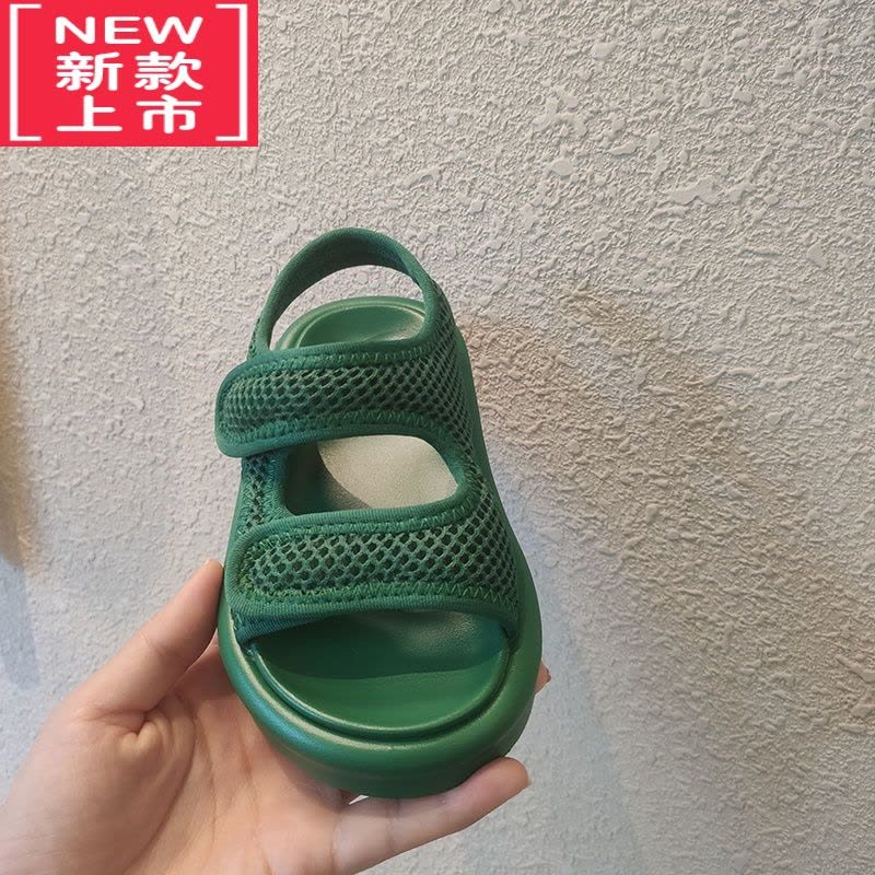可莉允韩版儿童凉鞋宝宝魔术贴软底轻便防滑莱卡男女童百搭休闲沙滩凉鞋运动休闲鞋图片