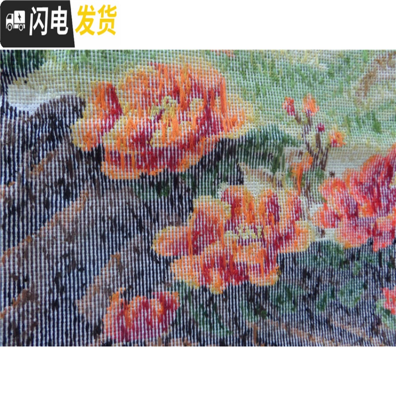 三维工匠十字绣成品手工马到成功八骏图八匹马客厅会议室挂画绣好的 画布尺寸200*75厘米高清大图