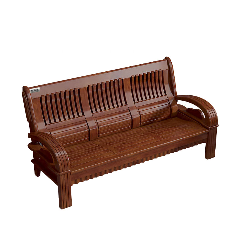 依琳达 实木沙发三人位 LD-S3 张高清大图