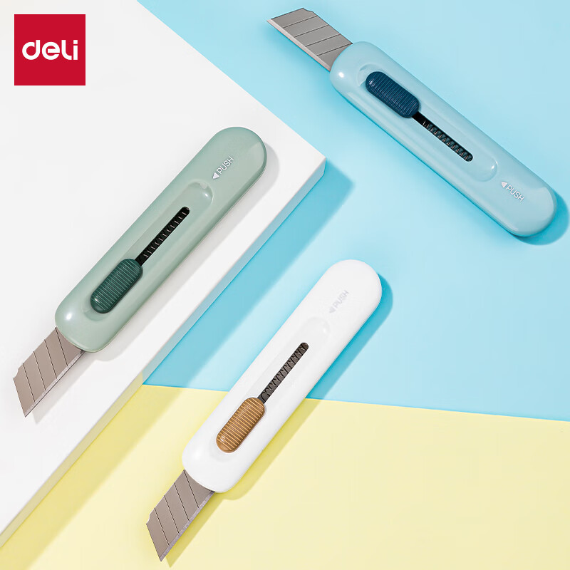 得力2079美工刀90*20mm(混)(单位:把)