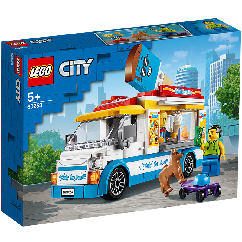 LEGO乐高城市系列冰激凌车60253 男孩女孩5岁+生日礼物 玩具积木