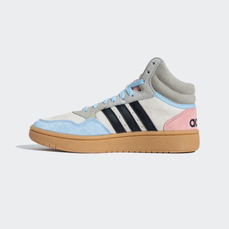 adidas阿迪达斯官方neo HOOPS 3.0 MID女子新款「魔环」休闲篮球鞋HP3105 米色/灰色/粉色/蓝色