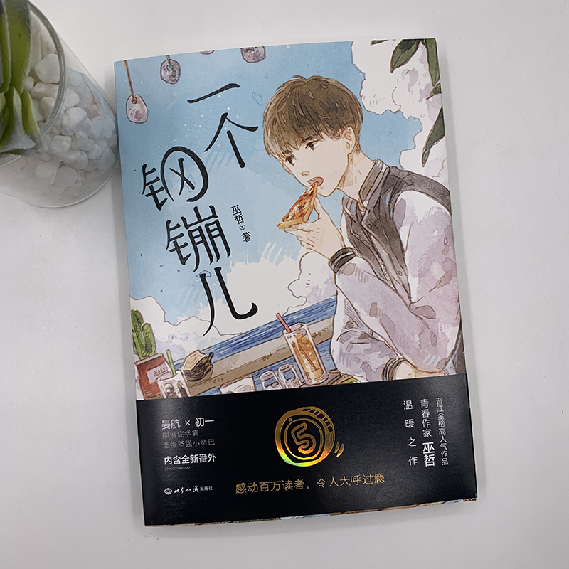 [醉染正版]中法图正版 一个钢镚儿 巫哲 世界知识 晋江作家巫哲口碑之作 抑郁症学霸×悲惨坚强小结巴 内含新番外 青春文高清大图