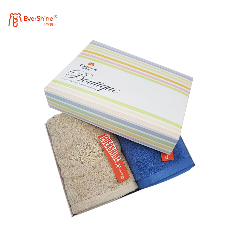 永亮毛巾M0289罗曼面巾20超柔140g 74*34cm 两条装/盒高清大图