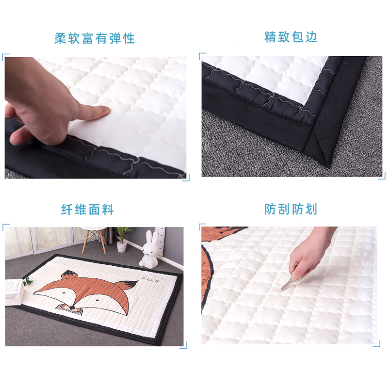 北欧儿童爬行垫婴儿客厅爬爬垫家用秋冬小孩垫子地玩具