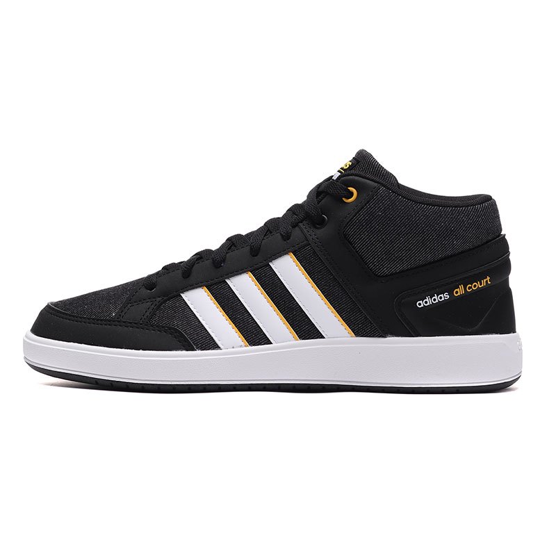[自营]adidas男鞋板鞋高帮帆布球休闲运动鞋F34252 F34252黑色/白色