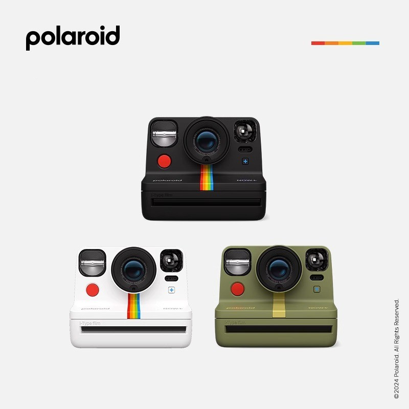 宝丽来(Polaroid)Now+Gen2一次即时成像拍立得多滤镜复古相机春游装备 白色相机+600白框彩色相纸(8张)