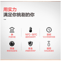 格力（GREE）NDYM-S6021 取暖器家用静音节能硅晶电暖器无油汀烤火炉加湿干衣无光防烫暖气片速热暖风机母婴电热膜