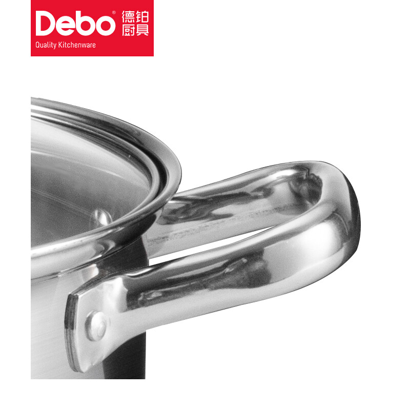 德铂(Debo)丹妮尔锅具套装不粘炒锅汤锅两件套DEP-655高清大图