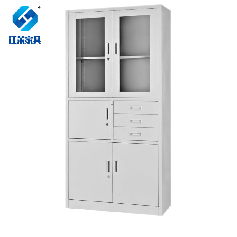 江莱偏三斗办公柜850*390*1800mm/JL-W03/台高清大图