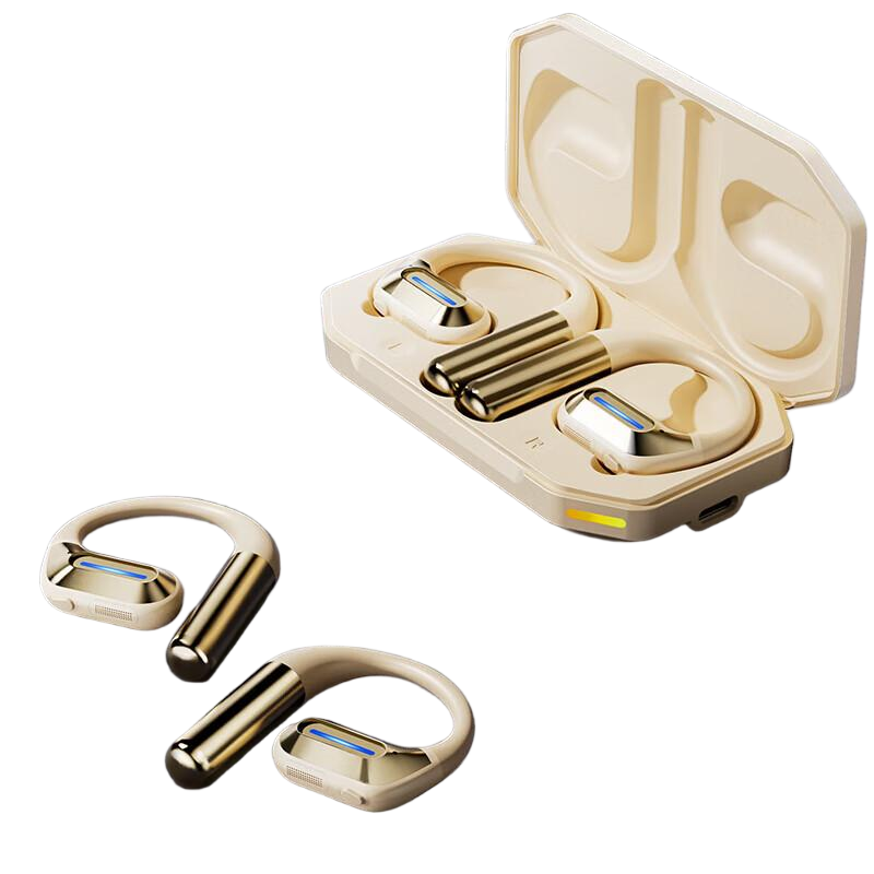 联想thinkplus 开放式蓝牙耳机 石岩白 LP73 个