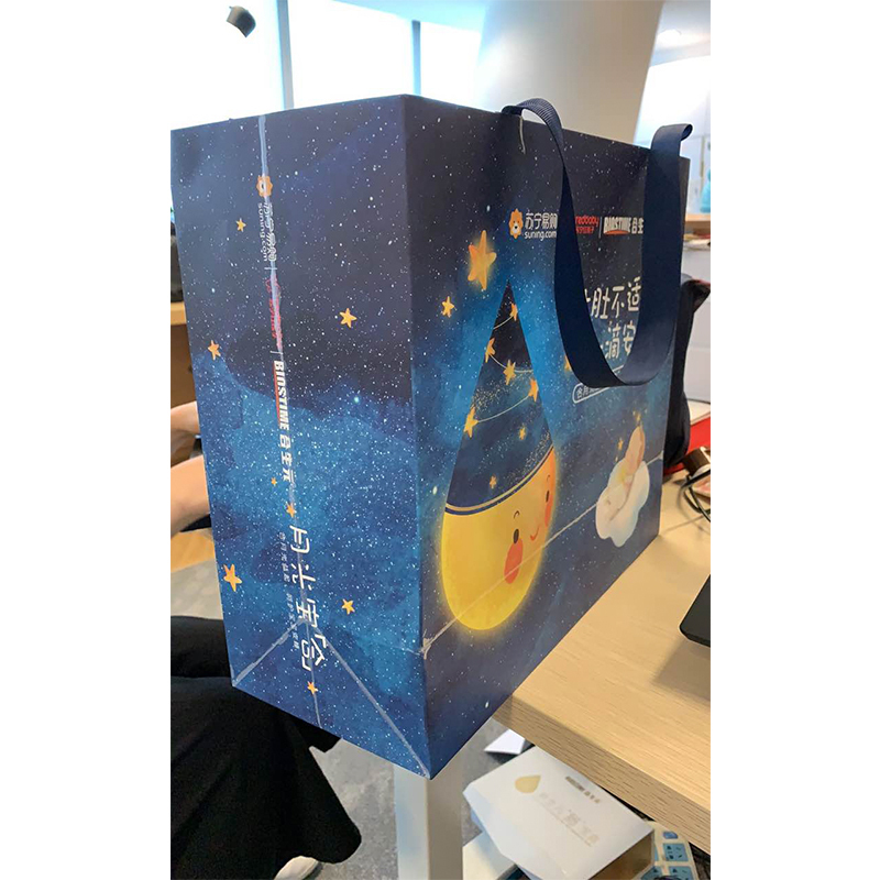 苏宁益生菌滴剂月光宝盒礼品袋