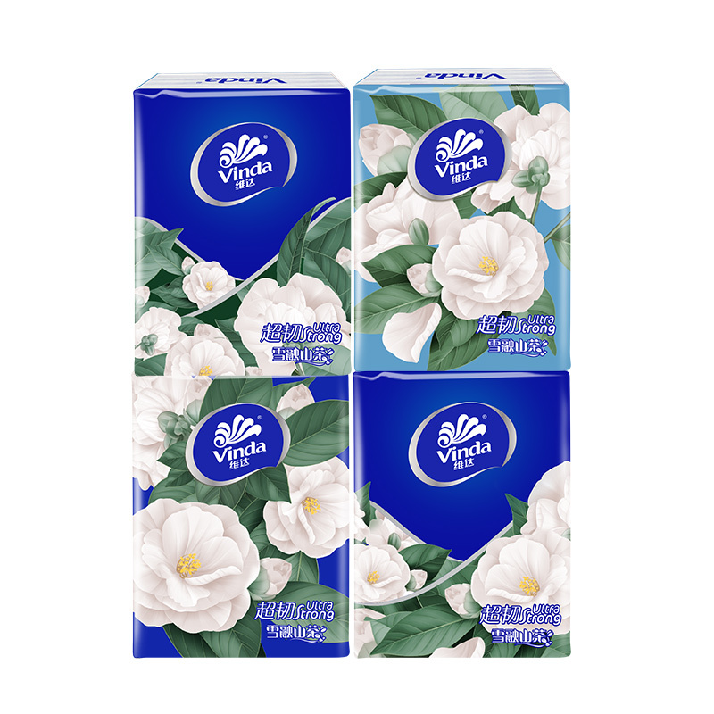 维达(Vinda)维达手帕纸山茶花香超韧36包提装纸手帕餐巾纸卫生纸超韧