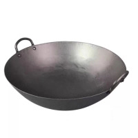 企购优品手打2.0 双耳炒锅铁锅煤气灶用 58cm