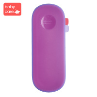 babycare婴儿勺子宝宝硅胶软勺收纳盒外出便携式新生儿辅食勺收纳 莫珊粉 2175