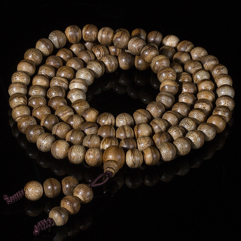 居典judian正宗加里曼丹沉香木手链项链108颗佛珠念珠68mm天然保真