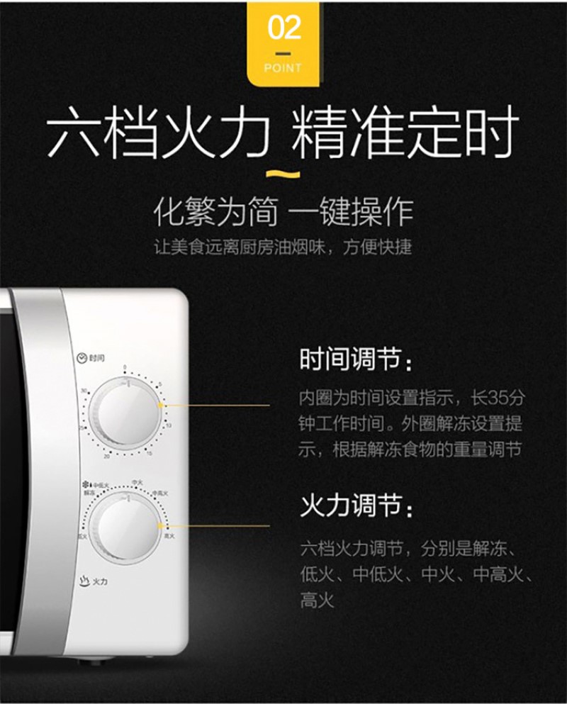 海尔变频智能微波炉HDM28B121C高效加热静音设计省电节能家用电器高清大图