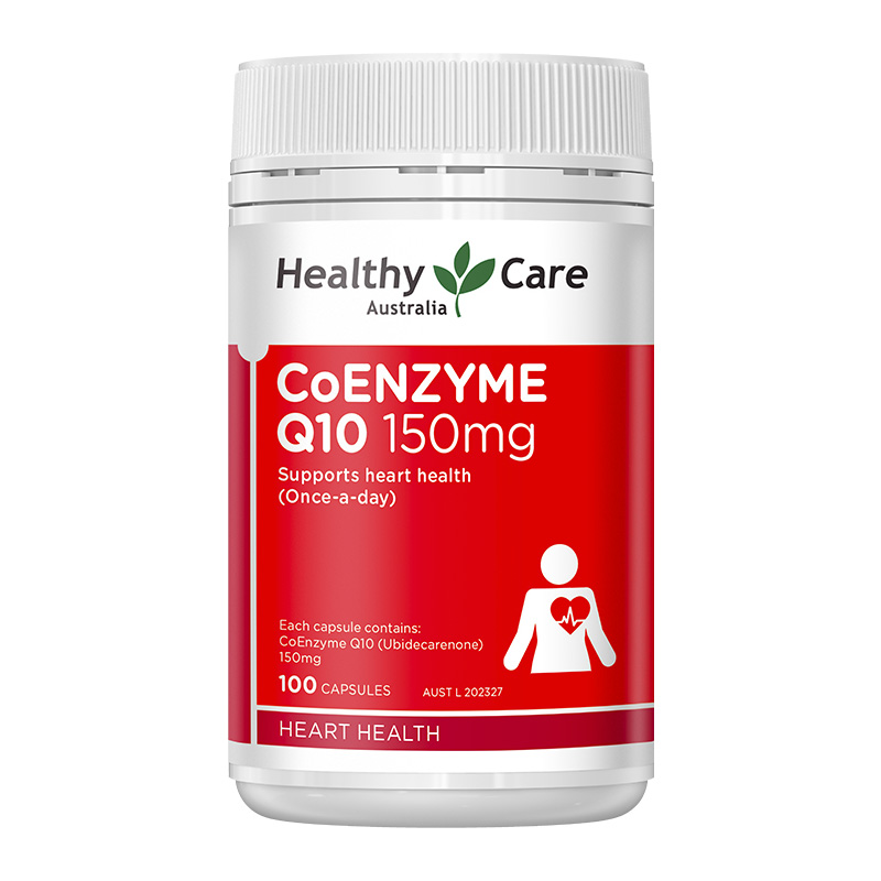 Healthy Care 辅酶q10软胶囊 150mg 100粒 1瓶 hc 营养心肌 中老年成人男性女性 澳洲进口