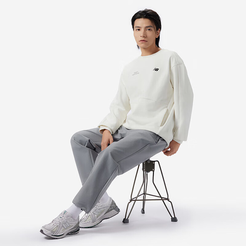 新百伦newbalancet恤男款24年户外运动休闲圆领长袖休闲百搭圆领卫衣