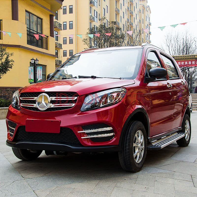 婉晨 新款老年代步车新能源电动四轮车成人电动汽车轿车油电两用带冷暖4/5人五门越野接送孩子上下班 支持货到付款图片