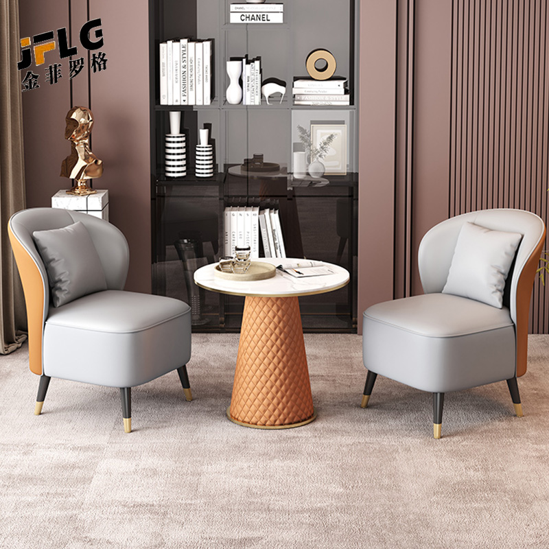 金菲罗格洽谈桌椅组合圆桌高清大图