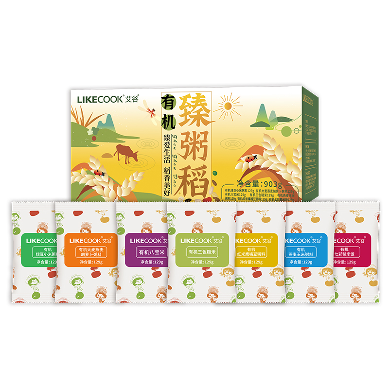 艾谷有机臻粥稻129g*7高清大图