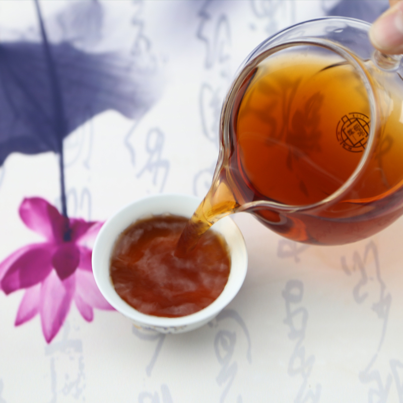 [买2送1同款+赠定制茶针]南国公主勐海普洱茶砖茶普洱熟茶茶叶云南普尔茗茶250克南國公主