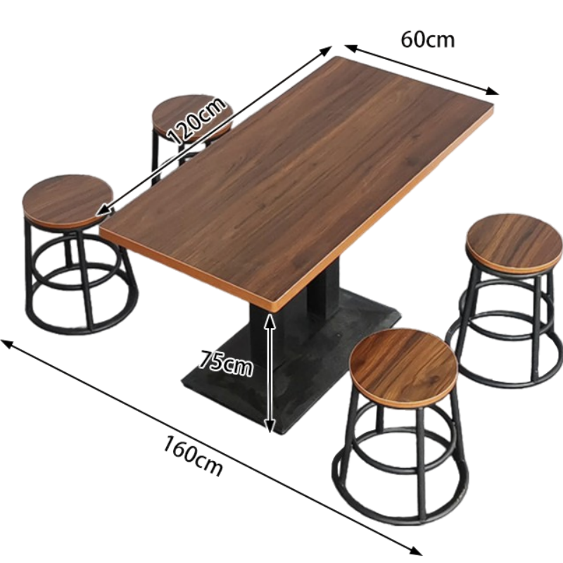 豫龙都 食堂餐桌 一桌四椅 套高清大图