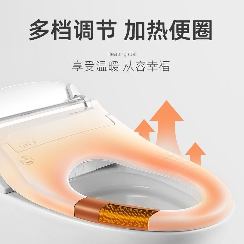（顺丰发货）奥克斯AUX智能马桶盖坐便器全自动家用智能盖板加热冲洗器带水温调节 喷头自洁 座圈加热AF1