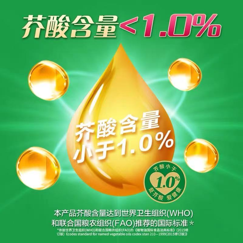 鲁花香味经典浓香菜籽油1.6L高清大图