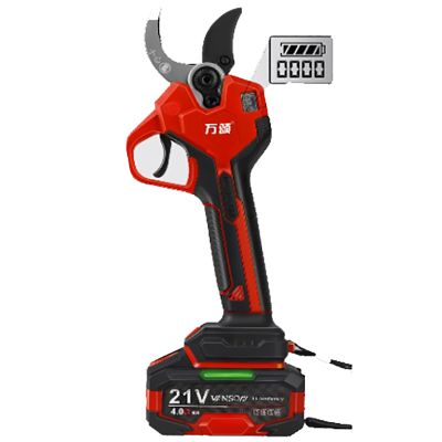 万颂 无刷锂电修枝剪电动手持式修剪树枝充电果树剪21V4.0AH一电一充 VANS-3240