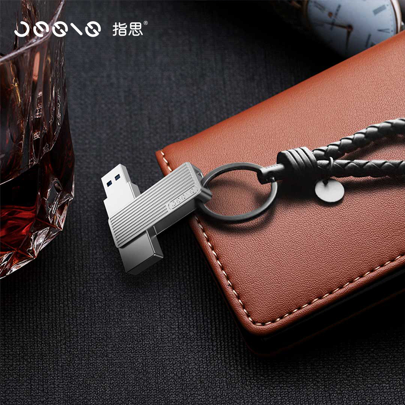 联想指思(Jesis) 64G金属优盘USB3.1闪存盘高速商务 U盘T1便携金属抗压车载U盘
