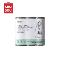 名创优品(miniso) 背心垃圾袋90只装厨房家用背心垃圾袋方便