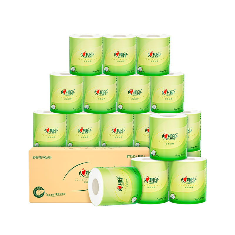 心相印 BT3220(箱装)心柔系列100克20粒装四层卷筒卫生纸高清大图