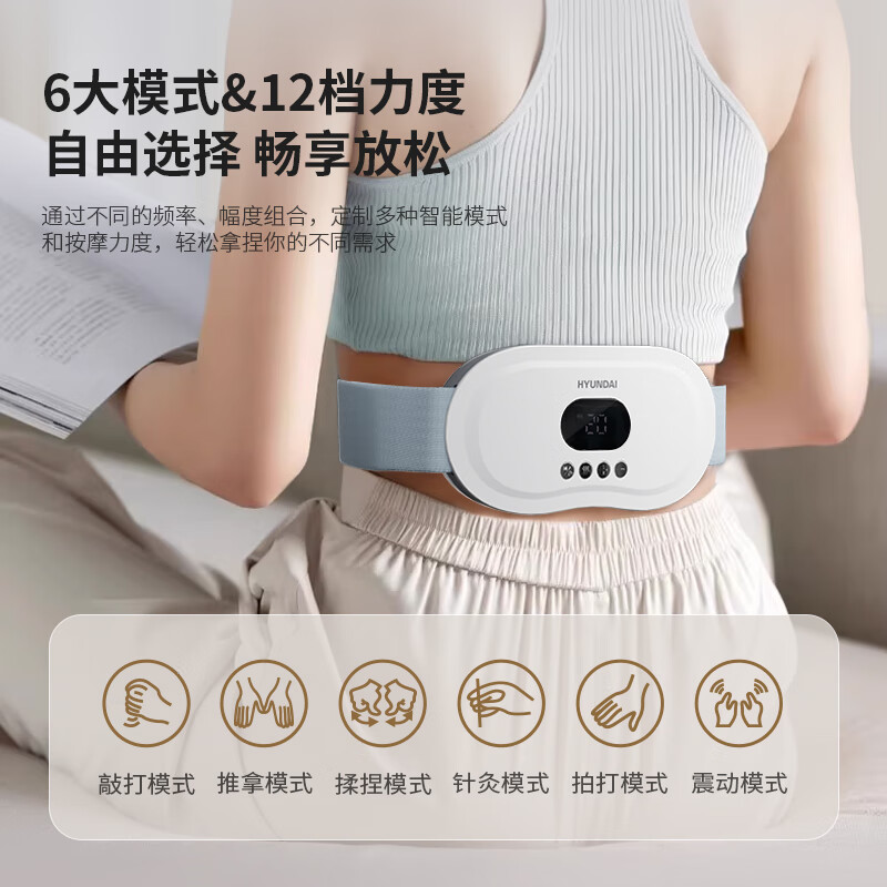 HYUNDAI(韩国现代)热敷按摩智能腰部按摩仪 HY-010高清大图