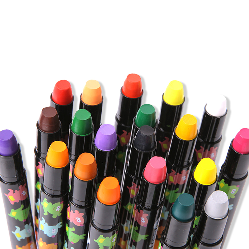 JoanMiro美乐儿童蜡笔安全无毒可水洗画笔套装彩笔幼儿园彩色旋转蜡笔宝宝画画24色婴儿绘画涂鸦笔炫彩棒水溶性24色高清大图