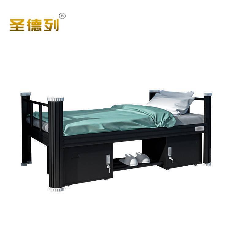 圣德列单人床员工宿舍床S-4 2000*1500*850mm高清大图