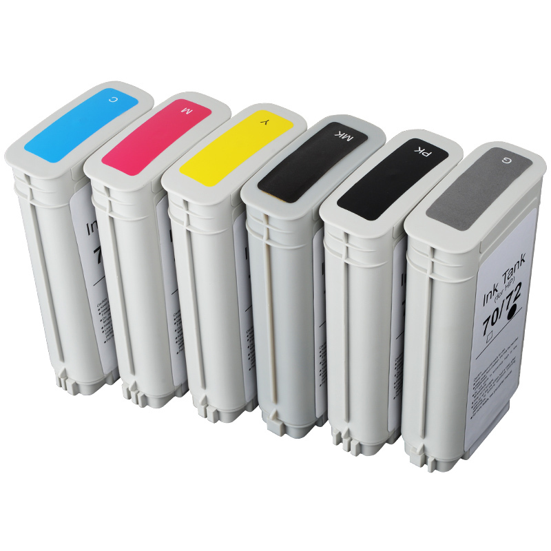 适合hp72号墨盒t790绘图仪t795墨水t1300喷墨打印机t2300黑色770彩色