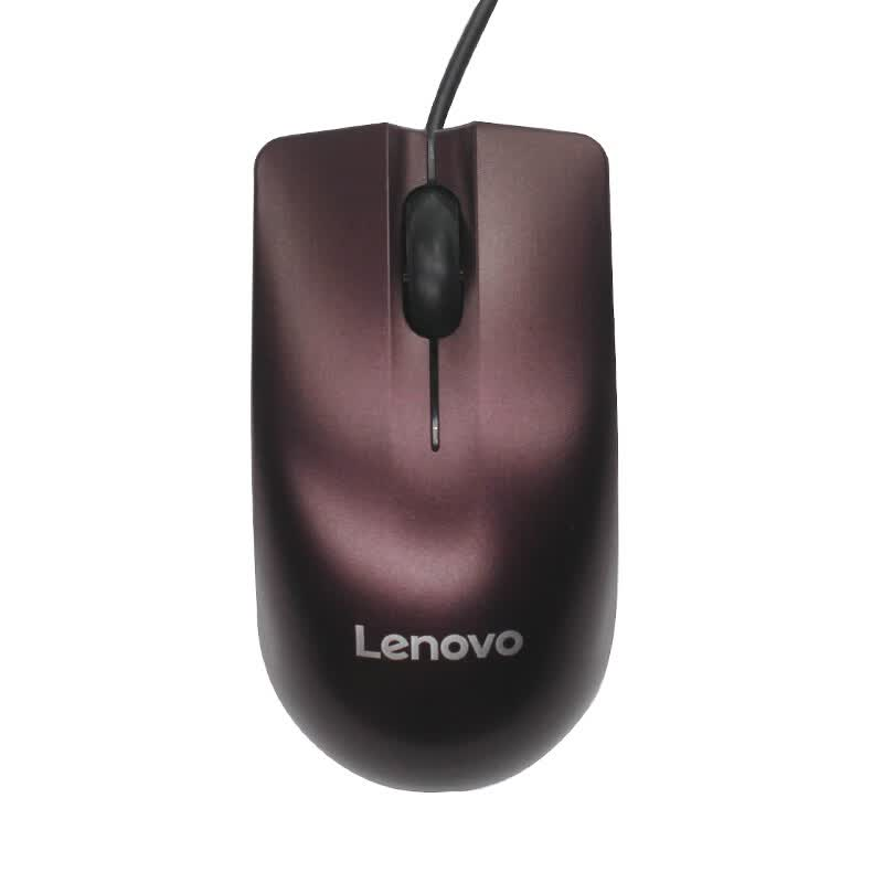 联想(Lenovo)有线鼠标商务办公鼠标 家用台式机笔记本鼠标 USB接口 [M10]thinkplus有线鼠标/黑高清大图
