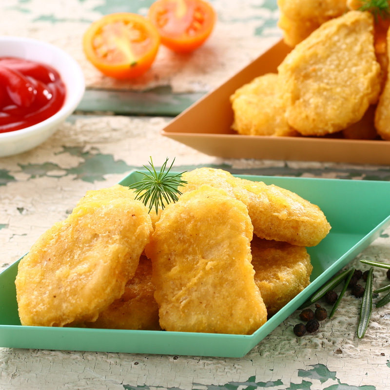 SUNNER/圣农美厨原味鸡块1000g/袋 油炸、油煎半成品休闲小吃